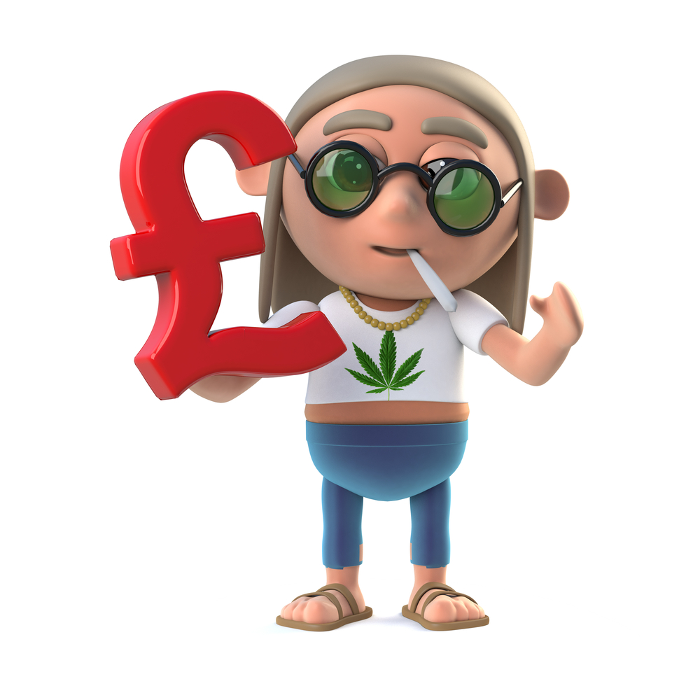 Het legaliseren van cannabis in de UK zou de staatskas tot een miljard winst kunnen opleveren. [Foto: shutterstock/3Dalia]